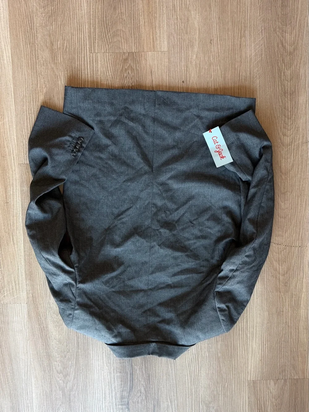 Boys Dark Gray Two-Button‎ Blazer